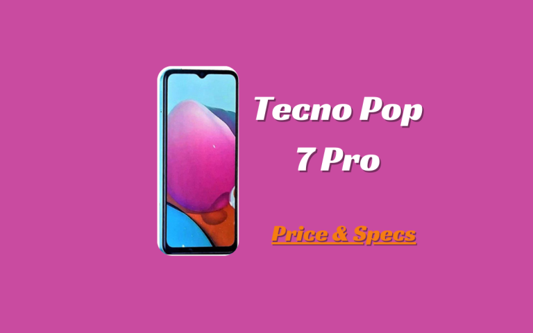 Tecno Pop 7 Pro Price in Pakistan