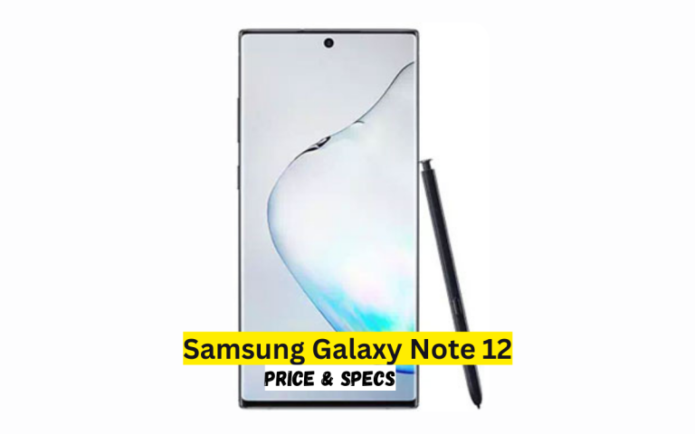 Samsung Galaxy Note 12 Price in Pakistan & Specification